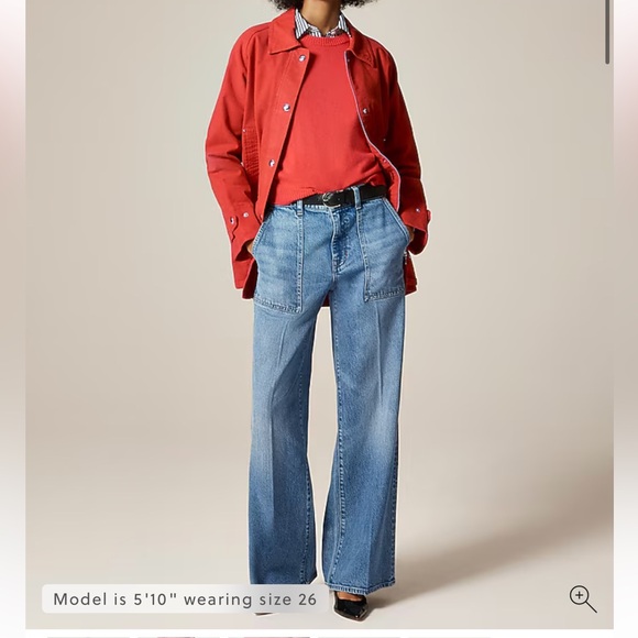 J. Crew Denim - J.Crew Camp-pocket wide-leg jean London Wash